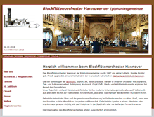 Tablet Screenshot of blockfloetenorchester-hannover.de